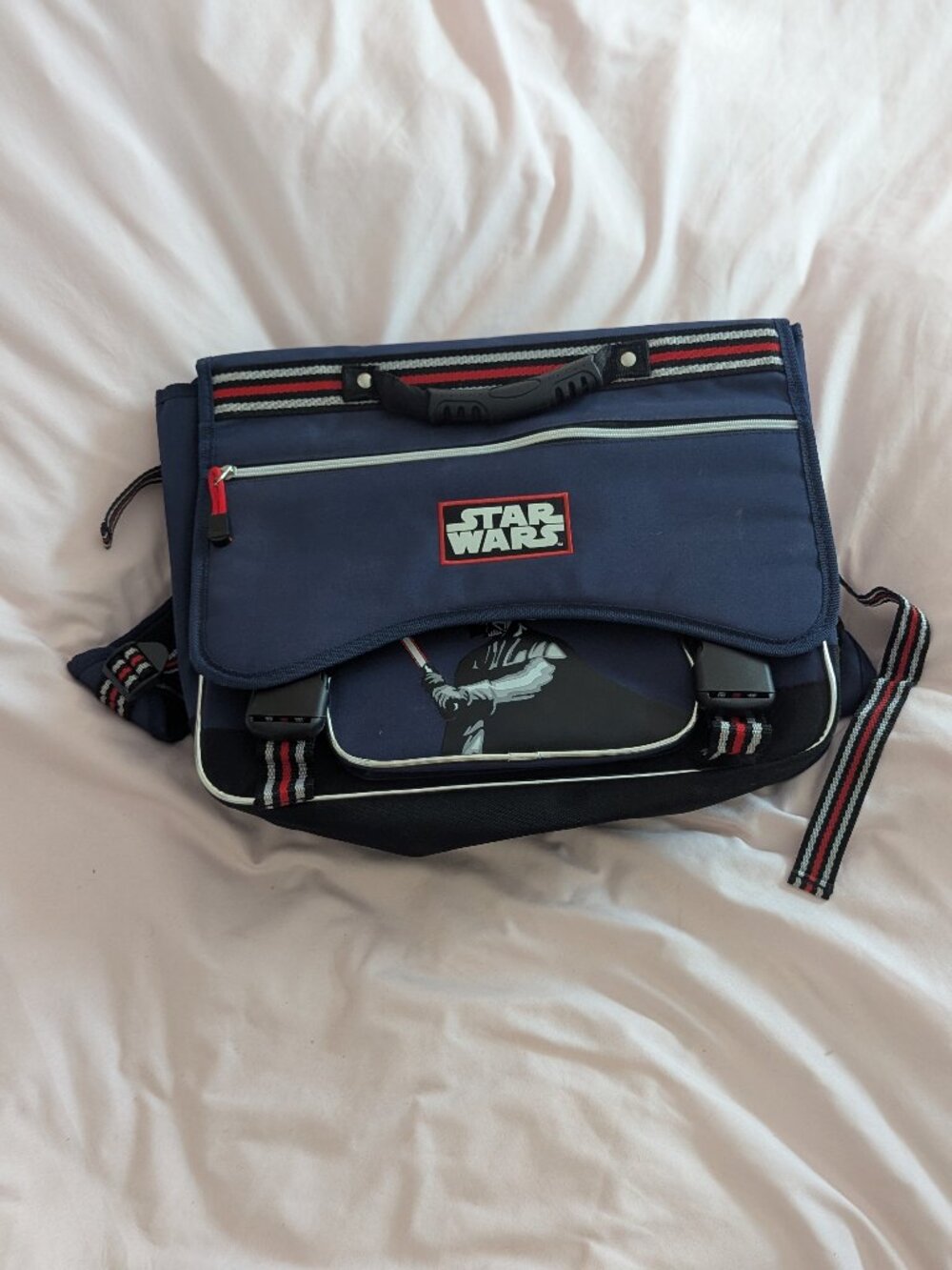 Star Wars Blue Darth Vader Canvas Satchel Backpack